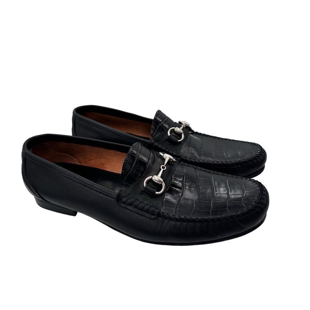 Sandro moscoloni crocodile, leather shoes size 13